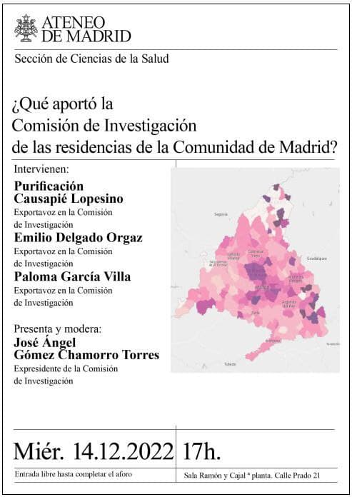 ¿Qué aportó la Comisión de Investigación de las residencias de la Comunidad de Madri?
