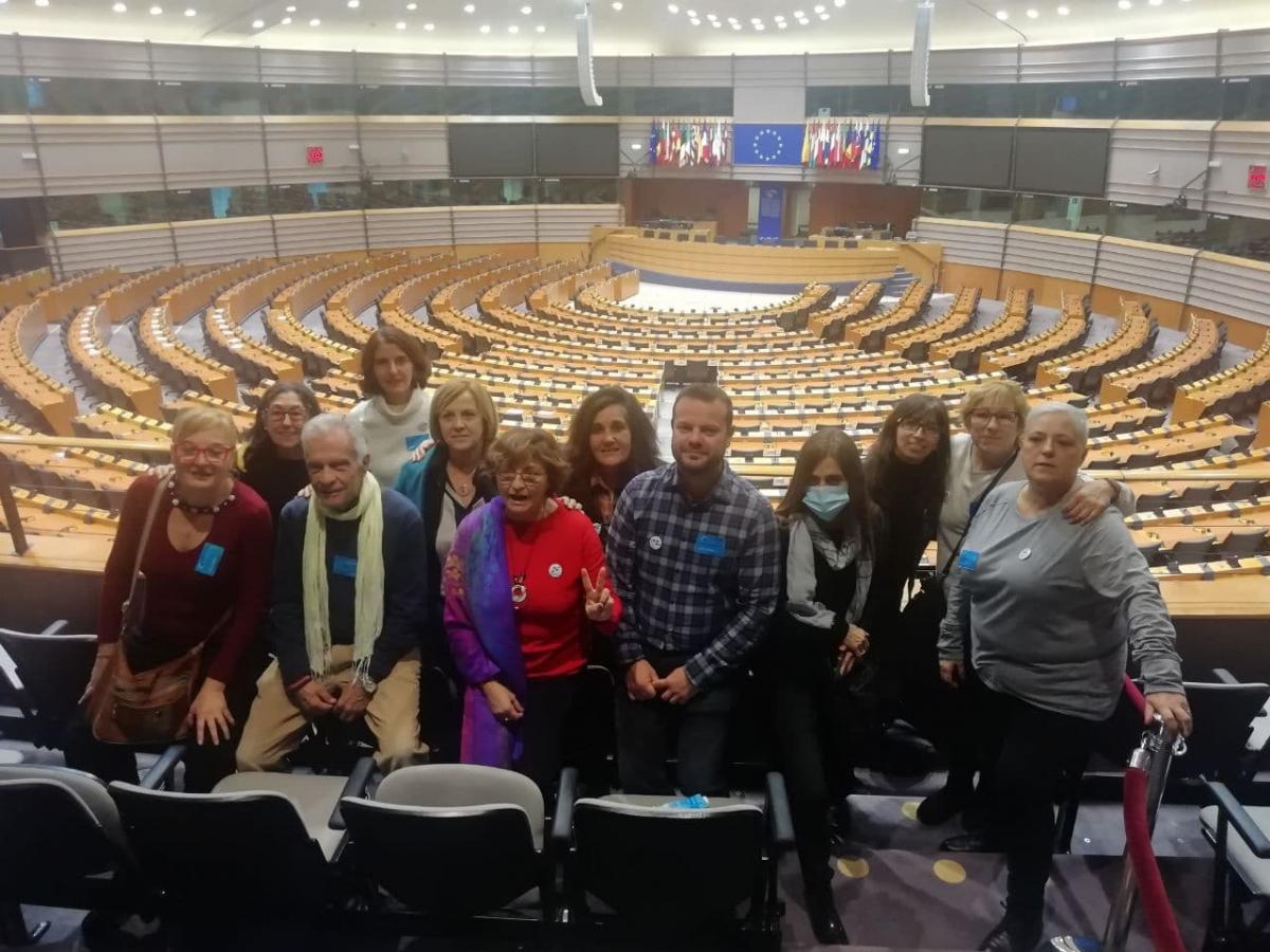 Rueda de prensa sobre peticiones al Parlamento Europeo en Bruselas. diciembre de 2022 Bruselas
