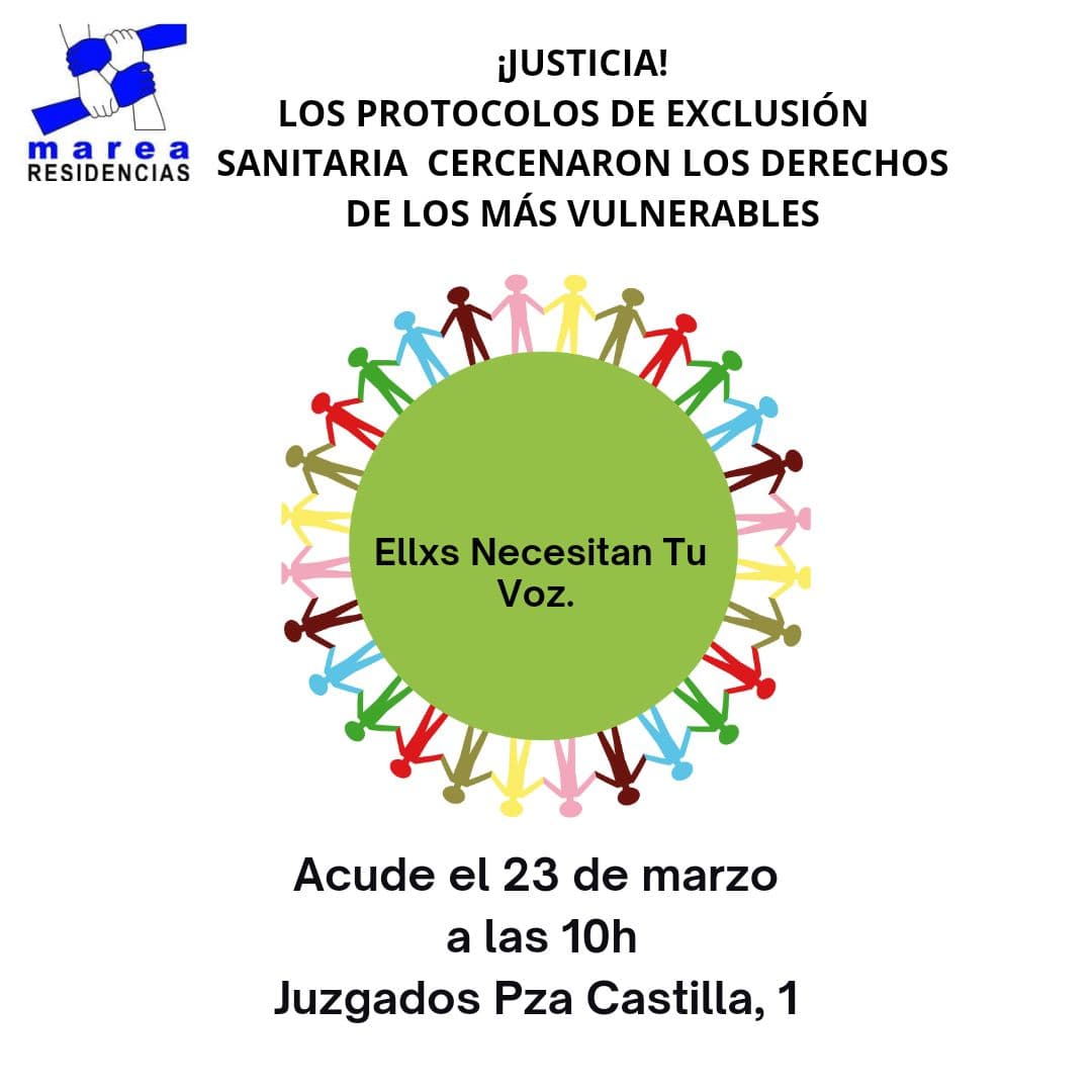 Concentración 23 Marzo 10h en juzgados Plaza de Castilla