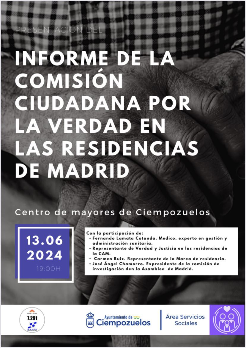 En Ciempozuelos Informe de la Comisión Ciudadana por la Verdad en las residencias de Madrid