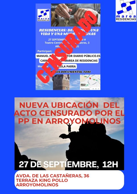 Coloquio en Arroyomolinos. Residencias Derechos a vidas y muerte dignas 27 Sept 2025