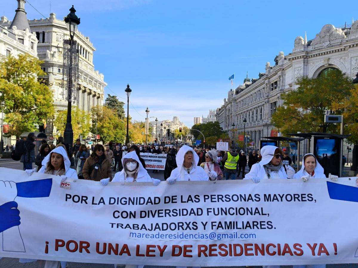 Repercusiones , algunas, en medios de la manifestación de Marea de Residencias 22 nov 2025