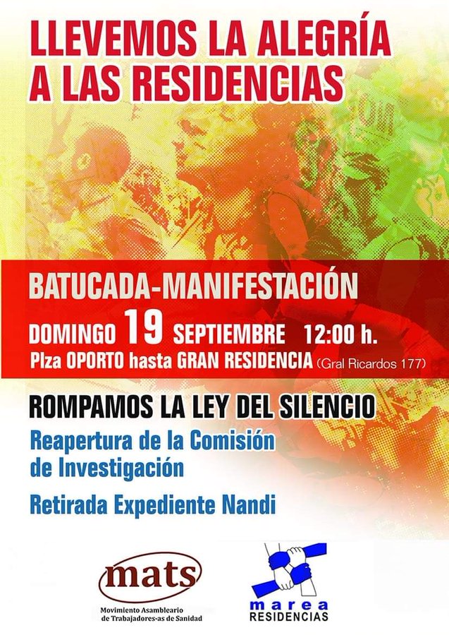 Batucada Manifestación 19 Septiembre 12h pza Oporto