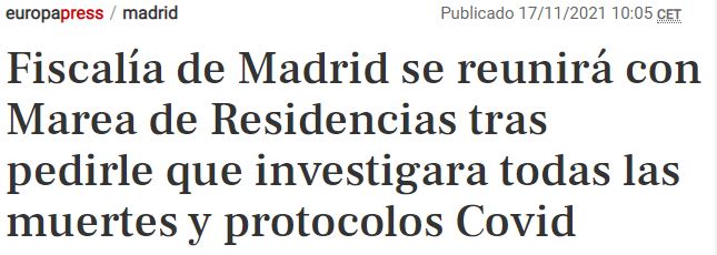 Noticia en europapress de entrevista con Fiscalía