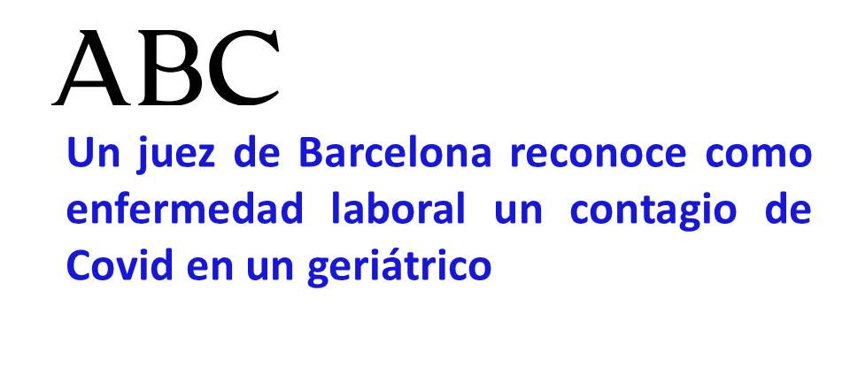 ABC.Juez reconoce Covid enfermedad laboral